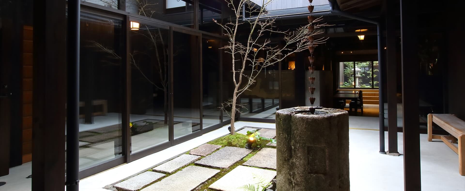 中庭 京都 もやし町家